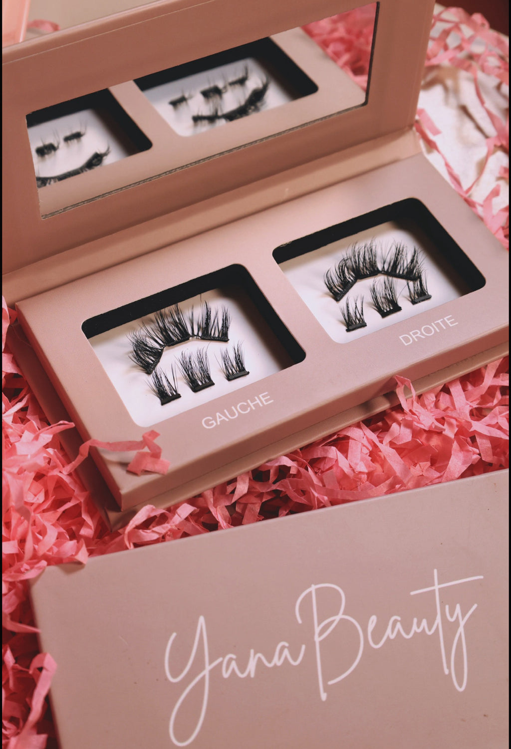 Faux cils magnétique volume mixte